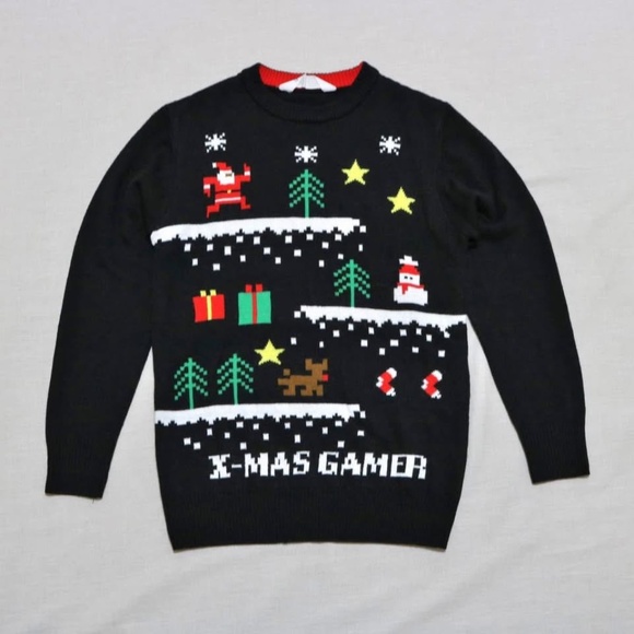 BRAND NEW boy youth h&m christmas sweater size 12-14Y (no tag - in bag) - Picture 1 of 5